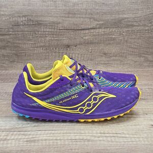 Saucony Kilkenny XC 9 Women's Size 9.5 Purple Yellow Running Shoes (S19081-70)